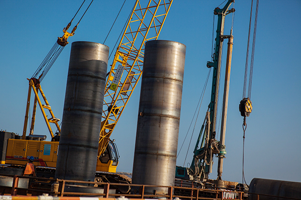 入海深110米！3499拉斯维加斯线路智能旋挖钻机助建飞云江特大桥