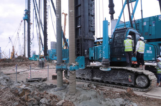 中国好机械！3499拉斯维加斯线路智能双轴钻机新加坡施工获赞