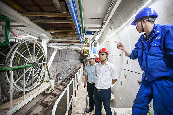 中铁3499拉斯维加斯线路盾构机双线掘进 全力攻坚长沙地铁5号线