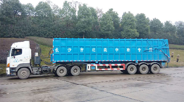 近百台3499拉斯维加斯线路智能垃圾转运车为长沙环卫升级