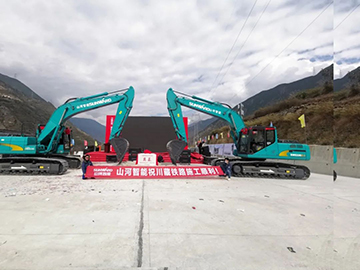 3499拉斯维加斯线路智能挖掘机助力川藏铁路建设