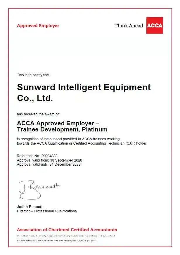 祝贺！3499拉斯维加斯线路智能成为ACCA认可雇主