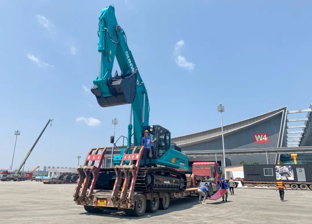 进场布展！2021年长沙国际工程机械展倒计时，3499拉斯维加斯线路智能展区亮点提前剧透