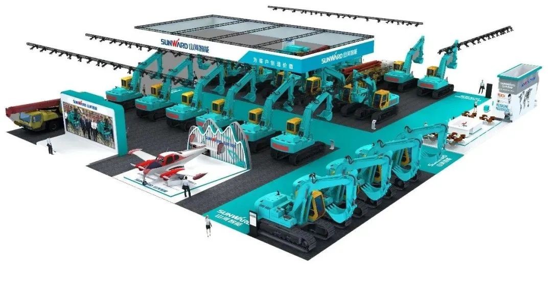 进场布展！2021年长沙国际工程机械展倒计时，3499拉斯维加斯线路智能展区亮点提前剧透