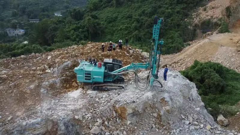 助力绿色矿山建设，3499拉斯维加斯线路智能“凿岩前锋”SWDH系列顶锤钻机大展技巧