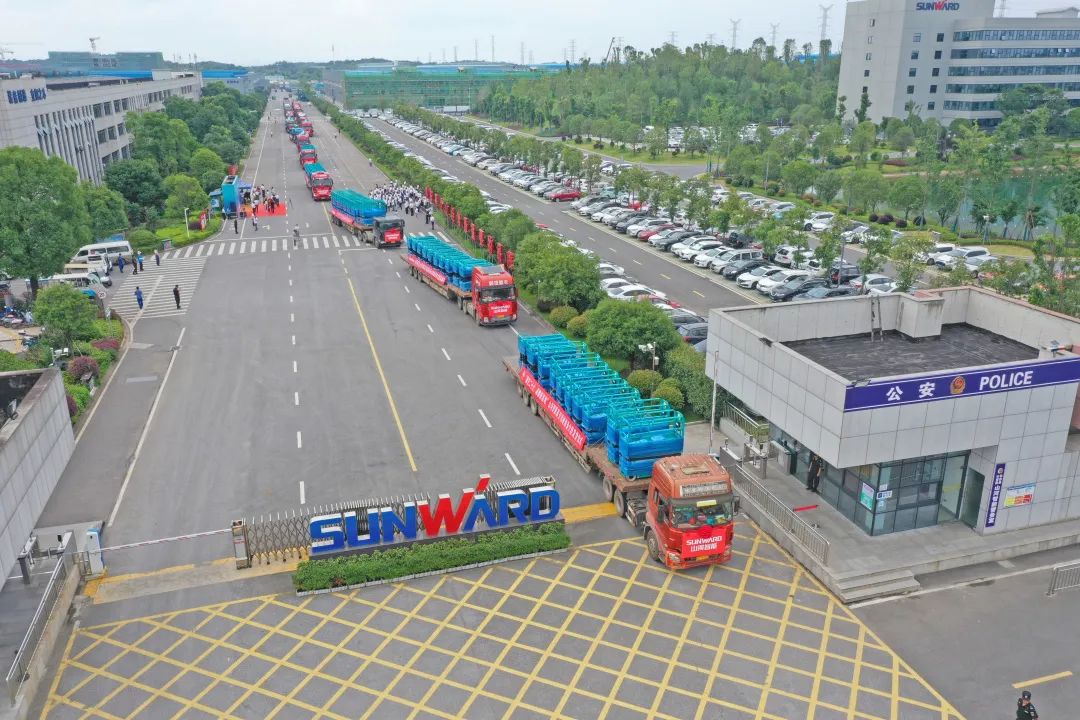 献礼二十大，再攀新高地！3499拉斯维加斯线路智能高空机械设备再迎批量发货