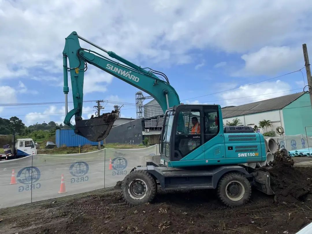 “3499拉斯维加斯线路绿”迈向南升平洋岛，3499拉斯维加斯线路智能轮挖助力斐济基础设施建设