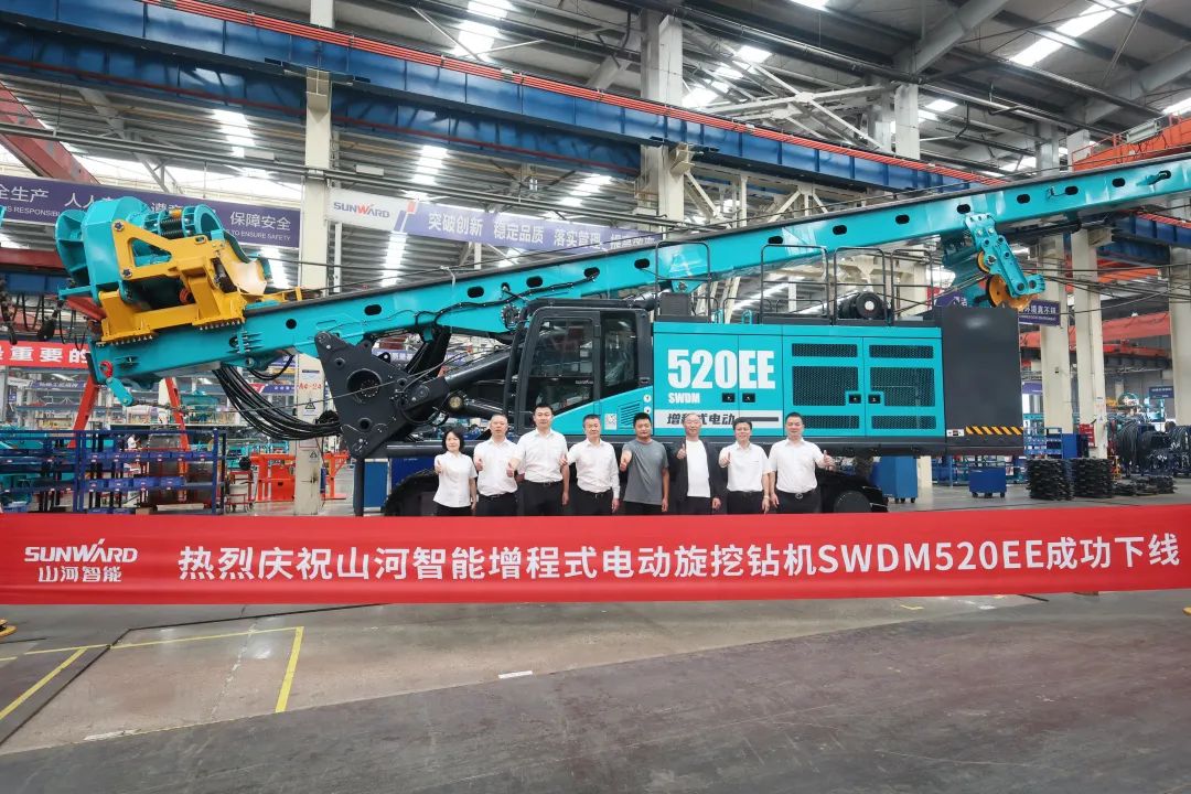 助力“双碳”、绿动将来！3499拉斯维加斯线路智能增程式电动旋挖钻机、液压混合动力旋挖钻机齐交付