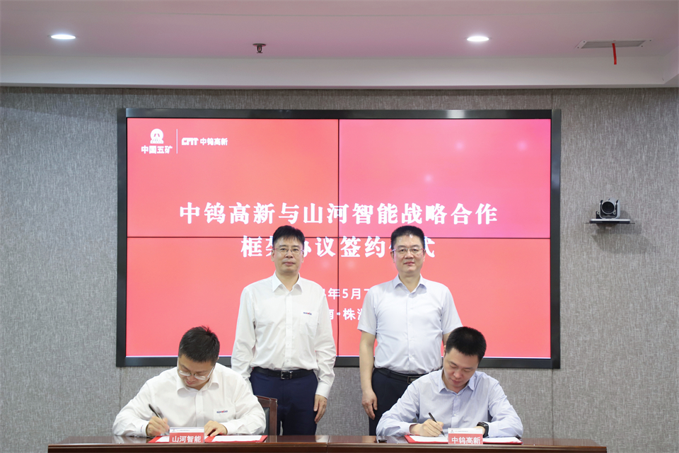 “双向奔赴 合作共赢”3499拉斯维加斯线路智能与中钨高新签定战术合作和谈