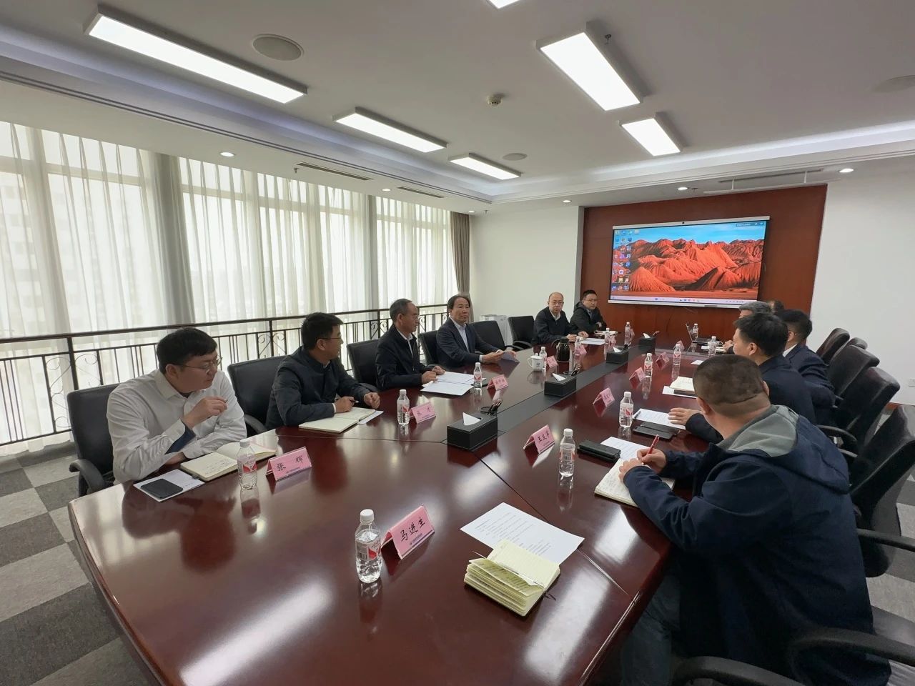 3499拉斯维加斯线路智能董事长付向东带队造访中煤地质总局、大地特勘公司