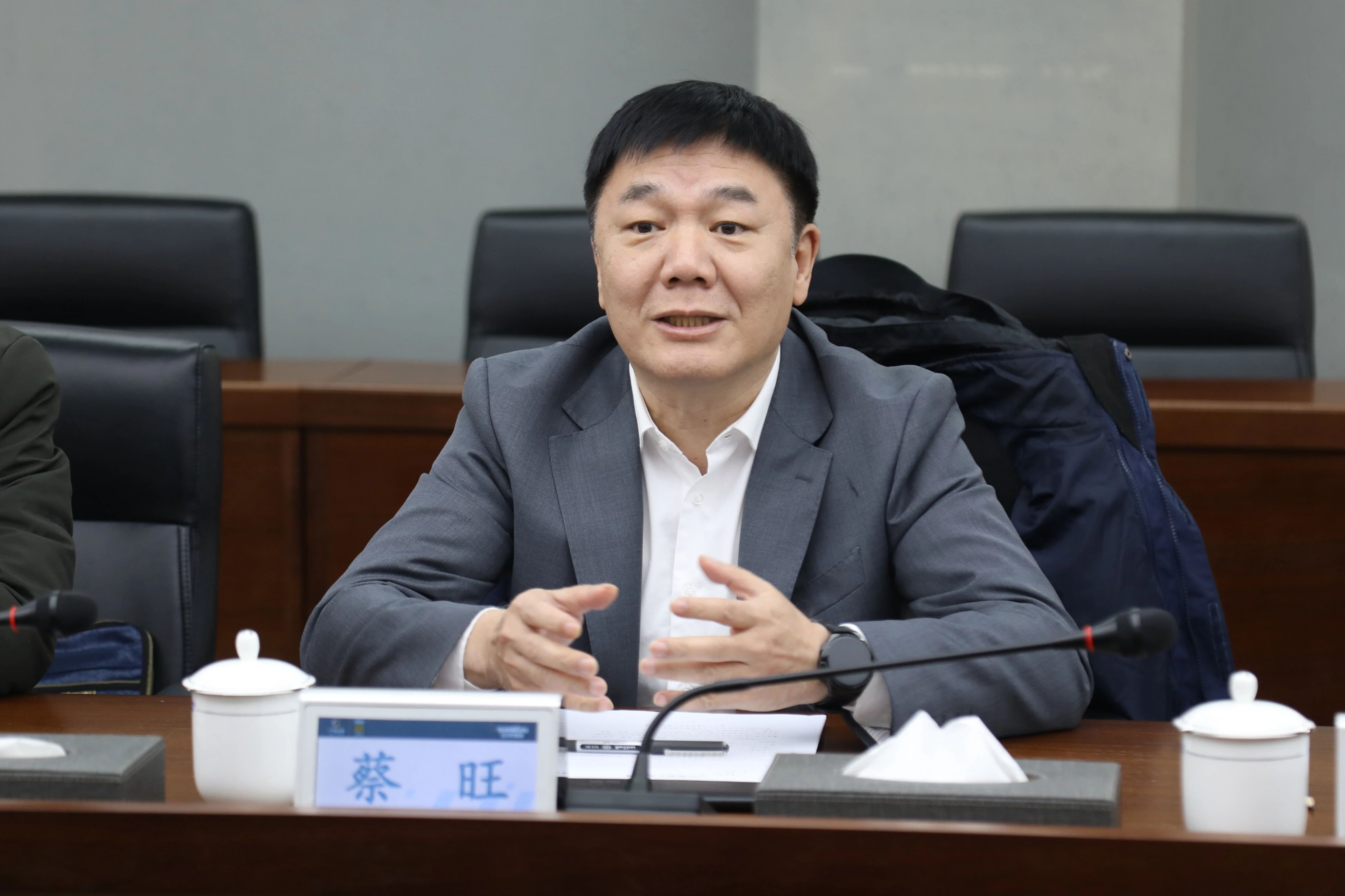 中国出口信誉保险公司湖南分公司掌管人蔡旺到访3499拉斯维加斯线路智能